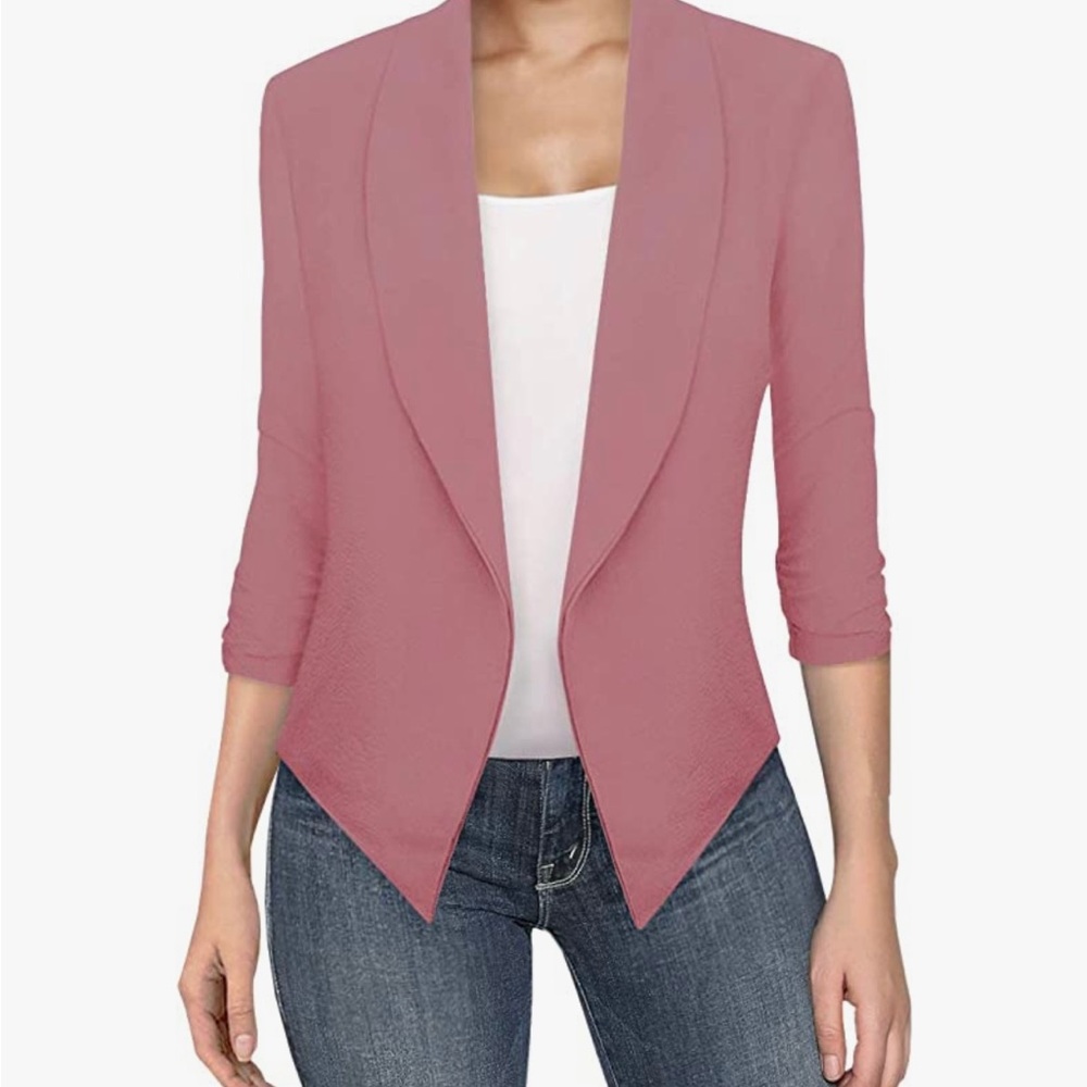 Rosé colour office blazer